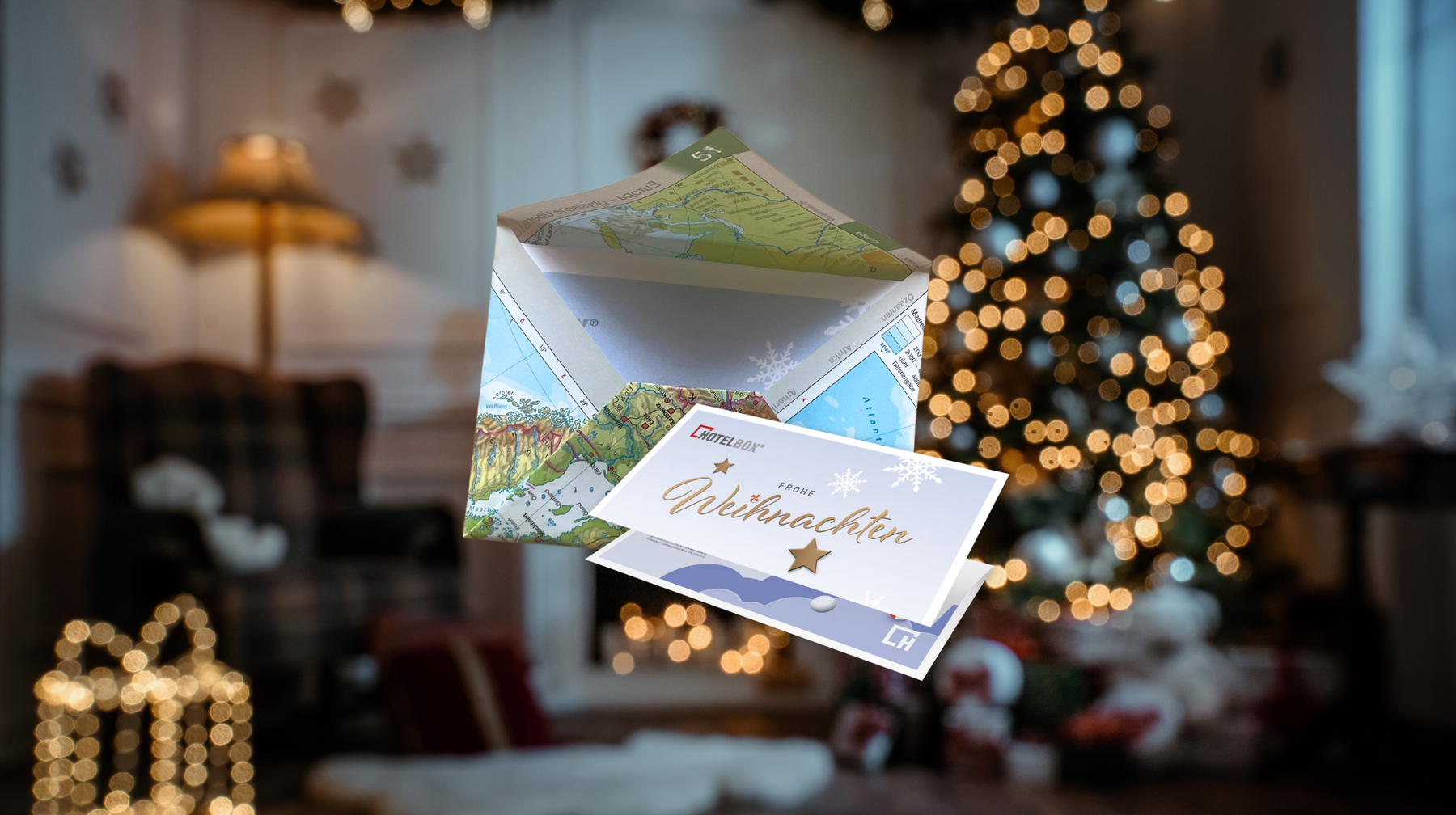 Last Minute Geschenke persönlich verpacken: Briefumschlag aus Atlasseite