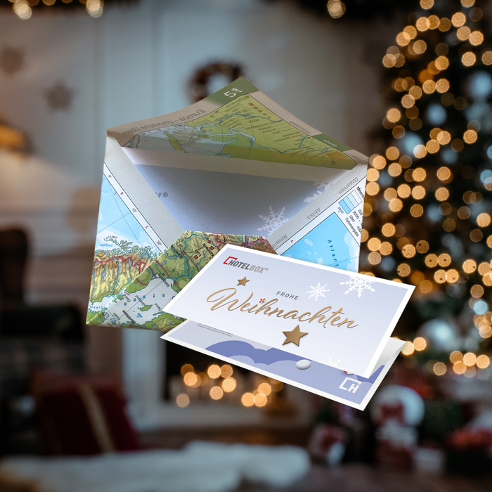 Last Minute Geschenke persönlich verpacken: Briefumschlag aus Atlasseite