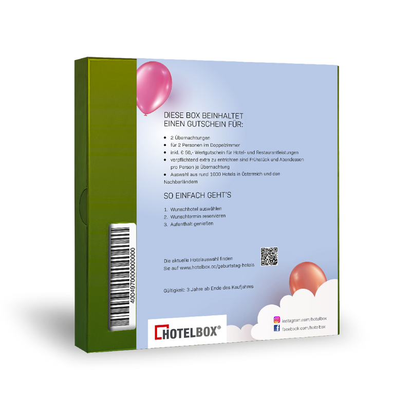 Geburtstagsbox "Green" - HOTELBOX