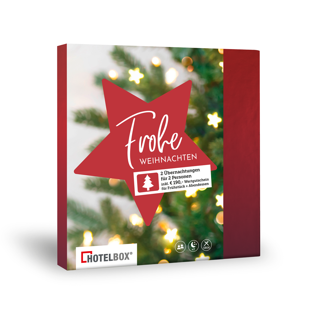 Perfektes Weihnachtsgeschenk: Kurzurlaub für Zwei — HOTELBOX